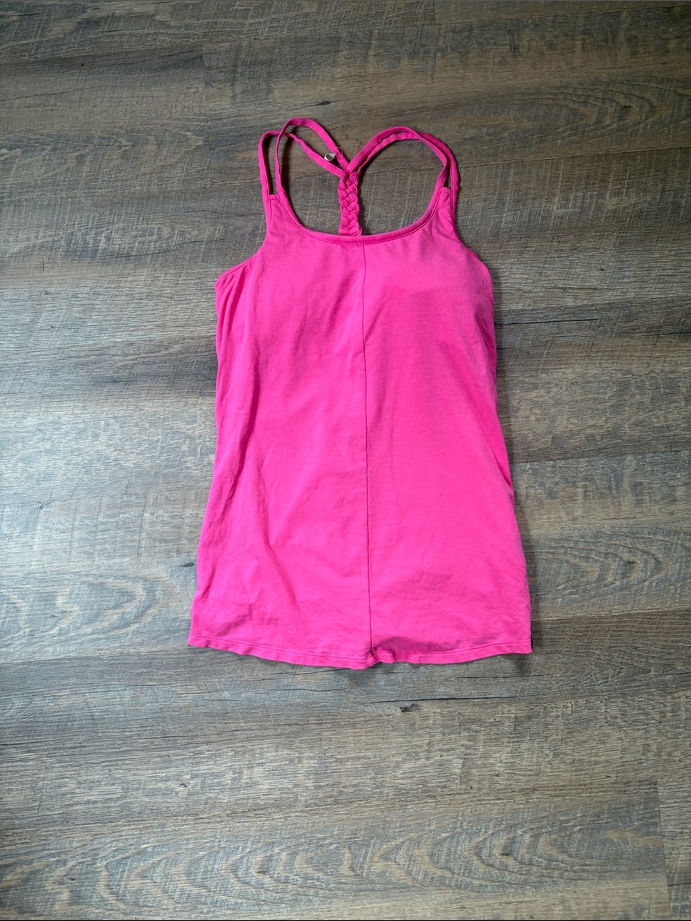 The North Face Women’s Hot Pink Braided-Back One-Piece Tank - Small
